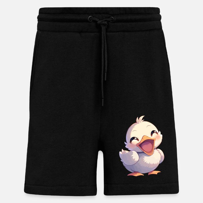 oies oies - Short bio décontracté fabriqué en UE - SOLID BLACK