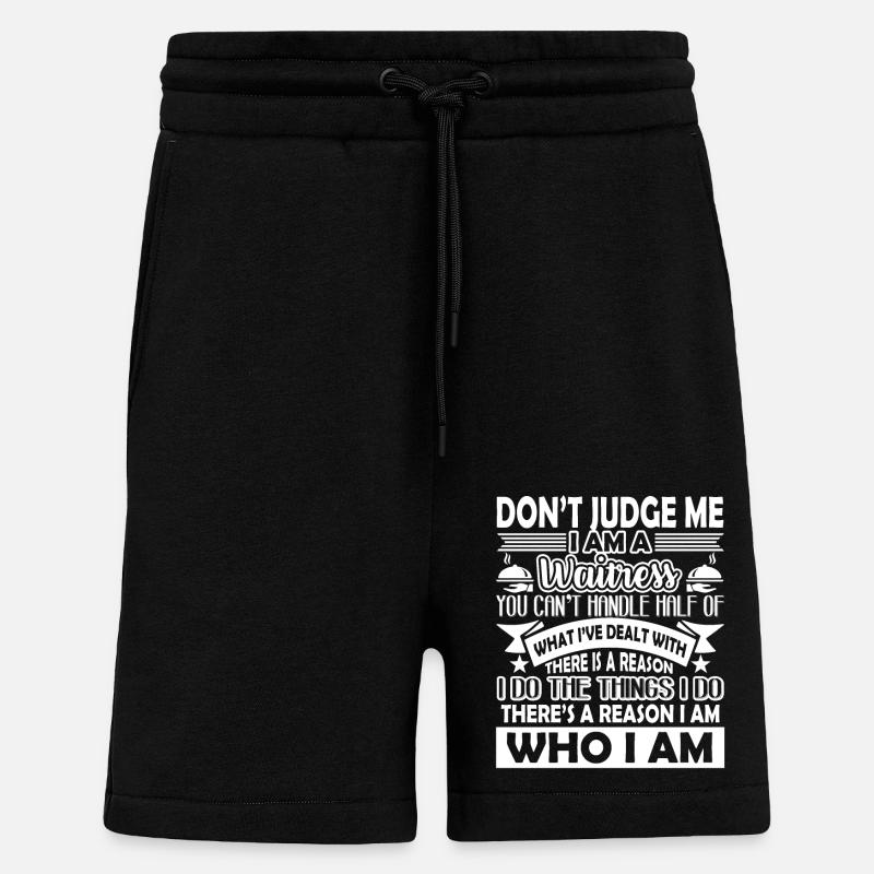 Waitress Don't Judge Waitress - Shorts - made by SPREAD - SOLID BLACK