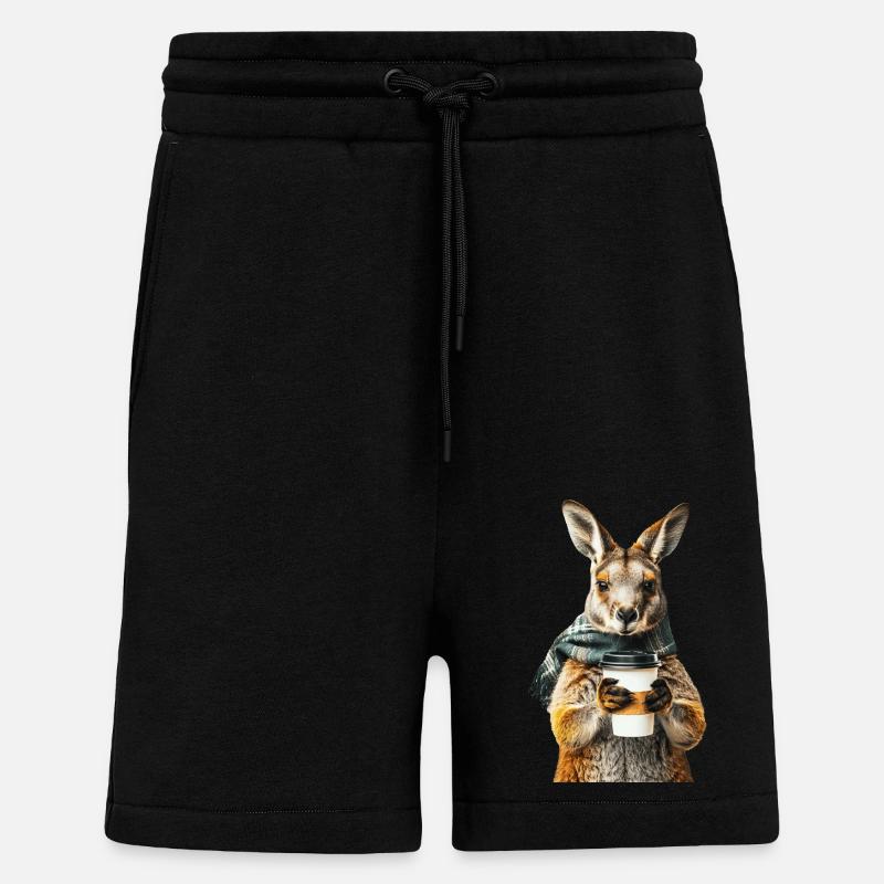 Wallaby Kaffee - Shorts - made by SPREAD - SOLID BLACK