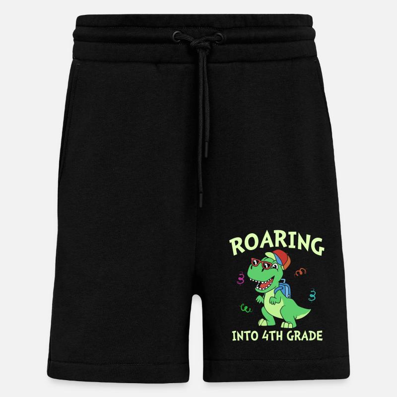 4e année - Short bio décontracté fabriqué en UE - SOLID BLACK