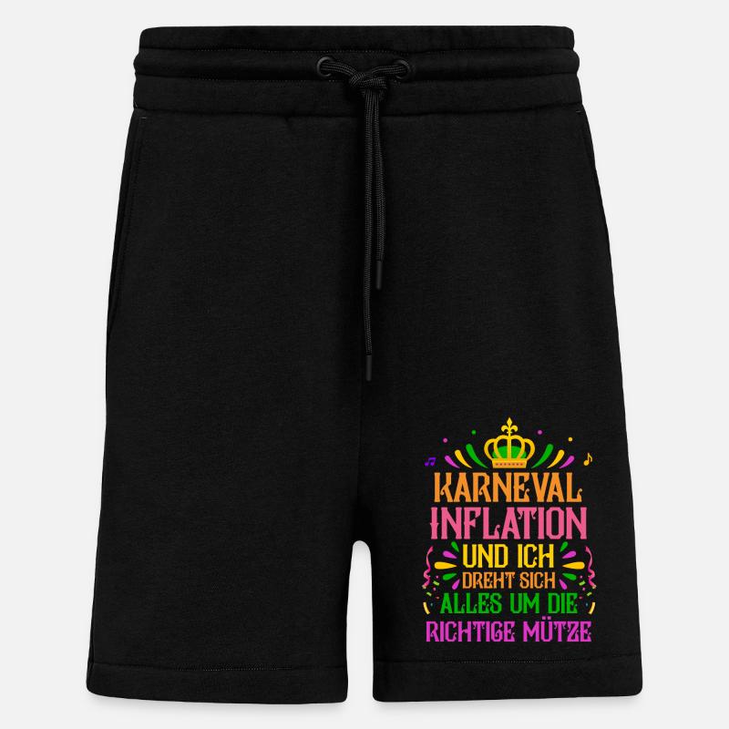 Costume de carnaval Carnaval - Short bio décontracté fabriqué en UE - SOLID BLACK