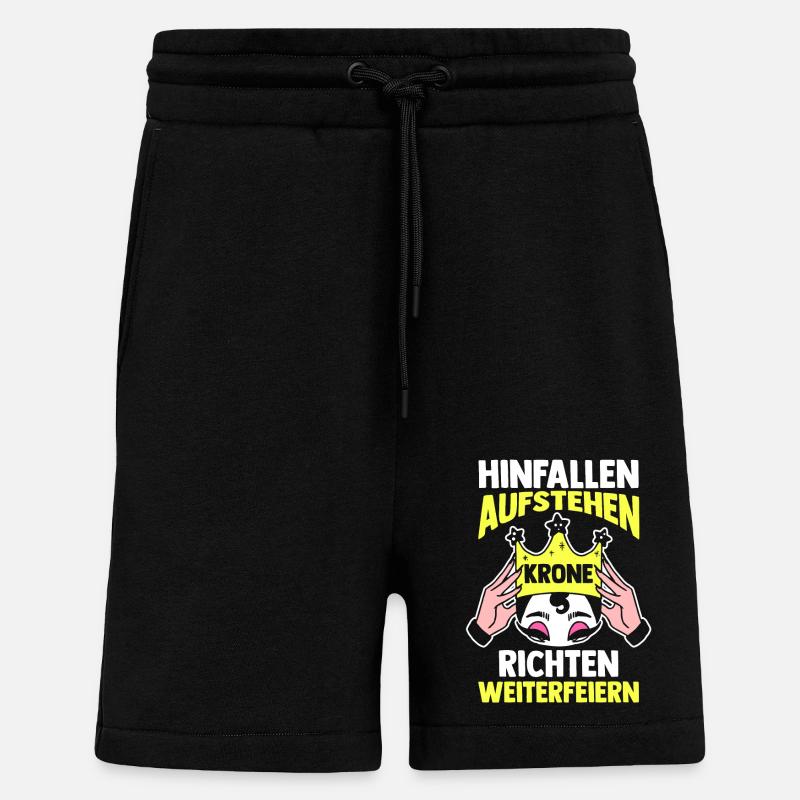 Costume de carnaval Carnaval - Short bio décontracté fabriqué en UE - SOLID BLACK