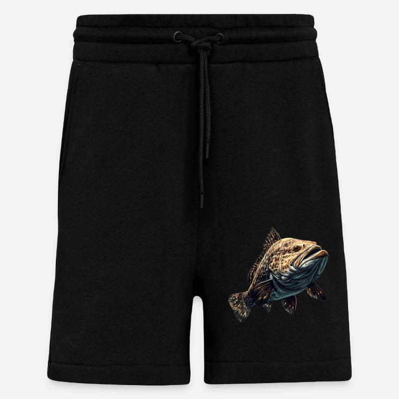 Zackenbarsche Zackenbarsch - Shorts - made by SPREAD - SOLID BLACK