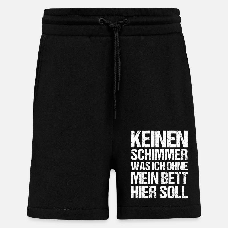 Late riser Shlafen lazy - Shorts - made by SPREAD - SOLID BLACK
