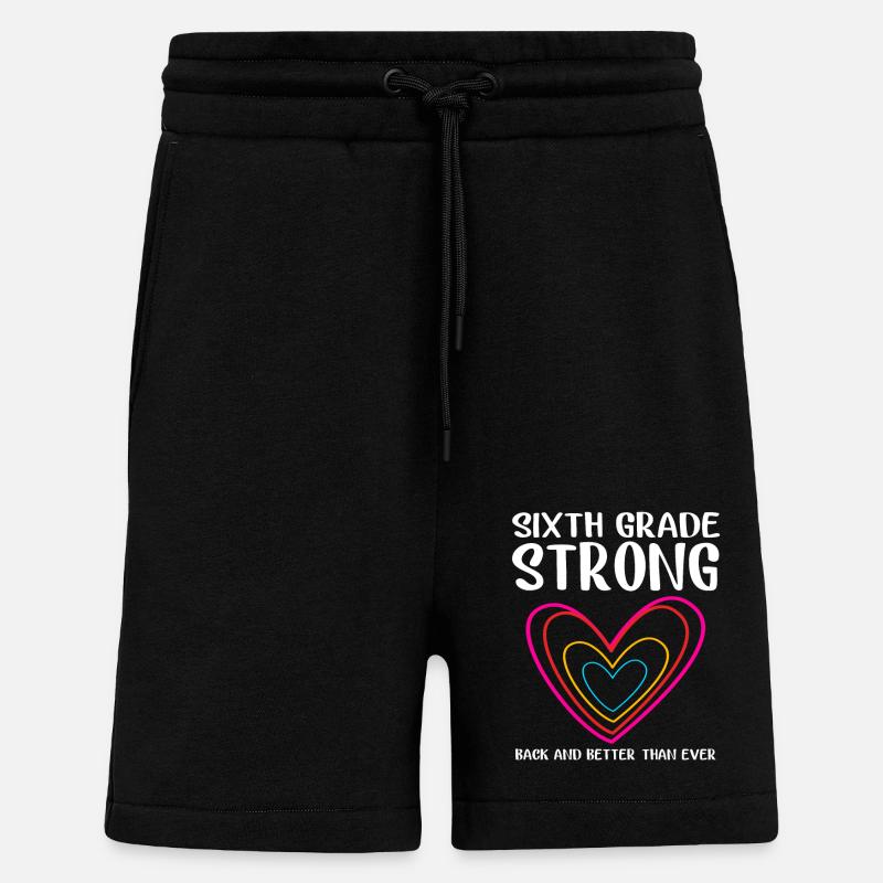 6ème - Short bio décontracté fabriqué en UE - SOLID BLACK