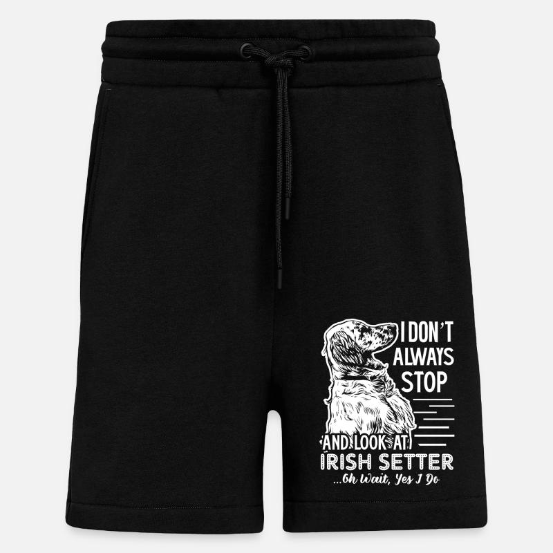 Look At Irish Setter - Shorts - made by SPREAD - SOLID BLACK