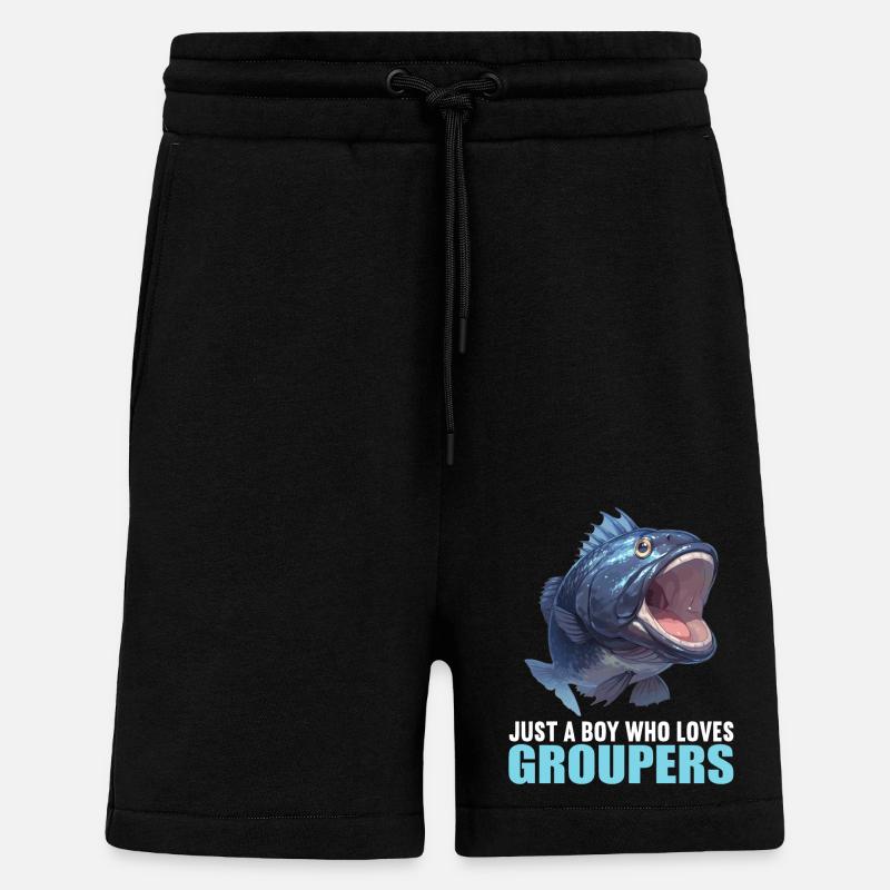 Zackenbarsche Zackenbarsch - Shorts - made by SPREAD - SOLID BLACK
