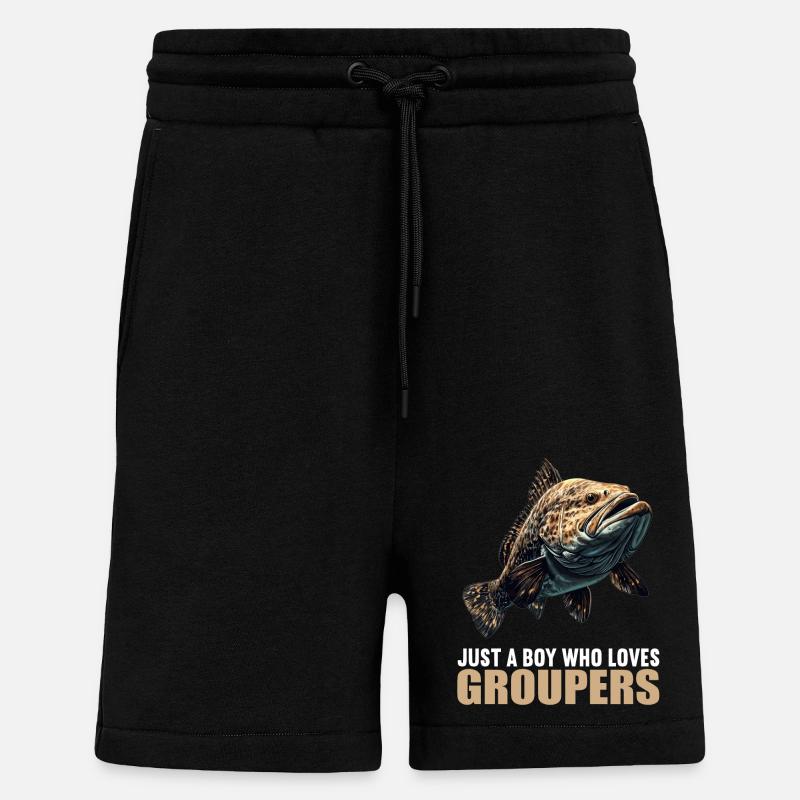 Zackenbarsche Zackenbarsch - Shorts - made by SPREAD - SOLID BLACK