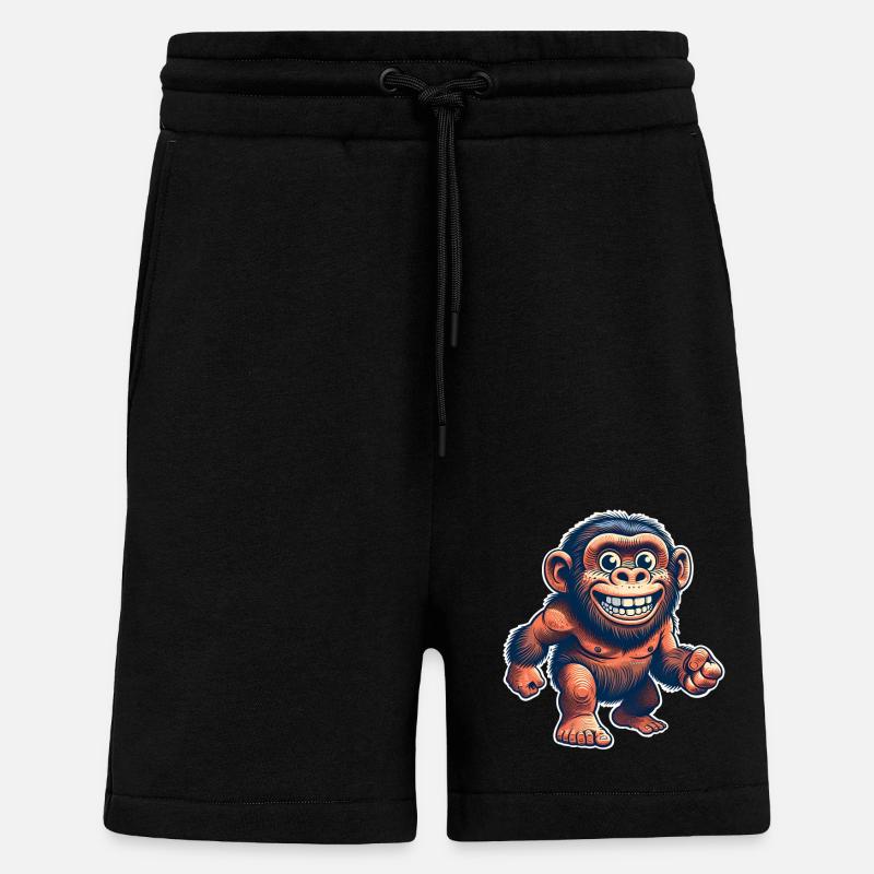 Neandertaler - Shorts - made by SPREAD - SOLID BLACK