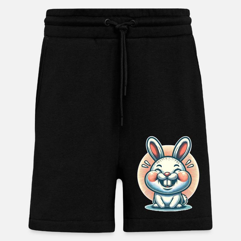 Lapin Lapin - Short bio décontracté fabriqué en UE - SOLID BLACK