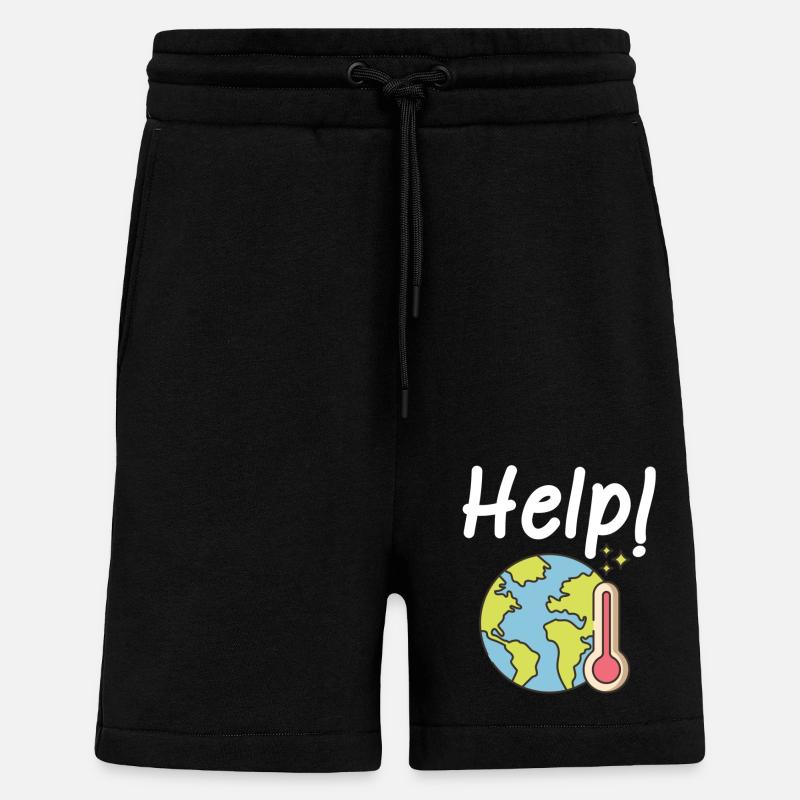 Climate change Climate protection - Shorts - made by SPREAD - SOLID BLACK