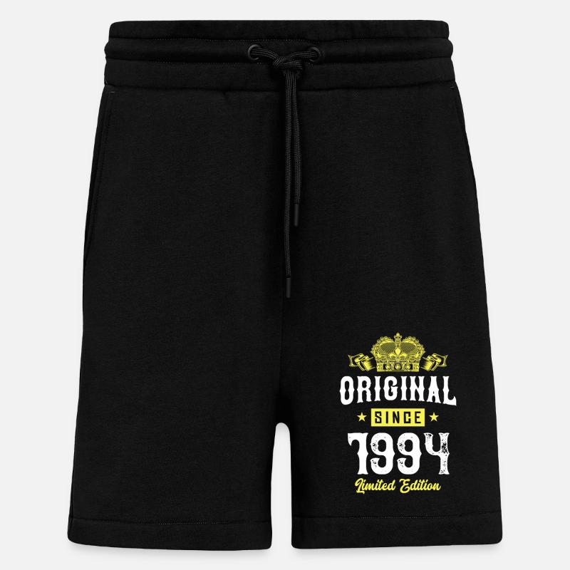 1994 Édition limitée - Short bio décontracté fabriqué en UE - SOLID BLACK