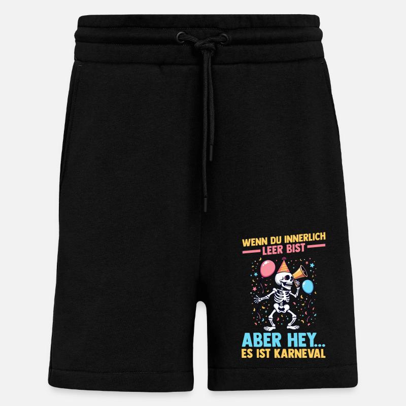 Costume de carnaval Carnaval - Short bio décontracté fabriqué en UE - SOLID BLACK