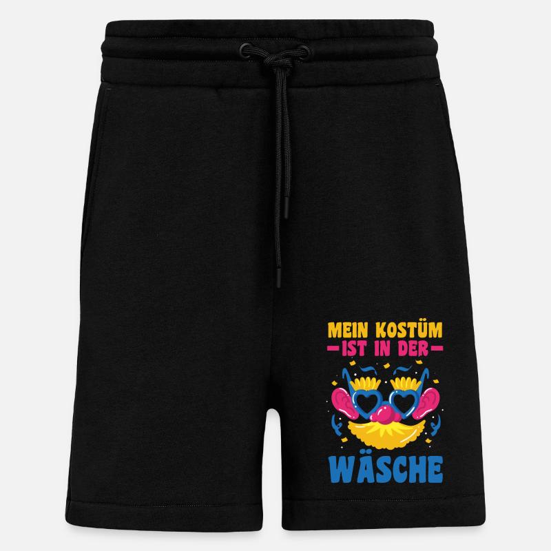 Costume de carnaval Carnaval - Short bio décontracté fabriqué en UE - SOLID BLACK