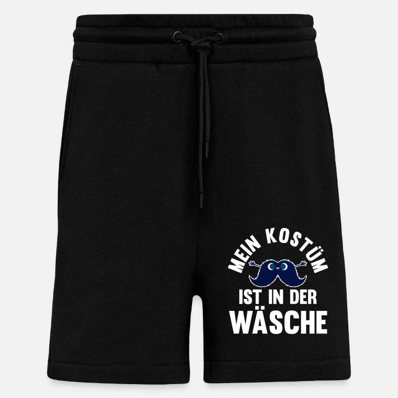 Costume de carnaval Carnaval - Short bio décontracté fabriqué en UE - SOLID BLACK