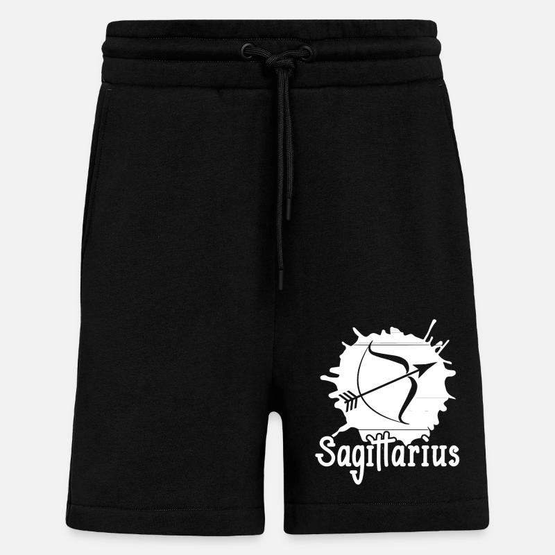 Sagittarius Sagittarius Zodiac Star - Shorts - made by SPREAD - SOLID BLACK