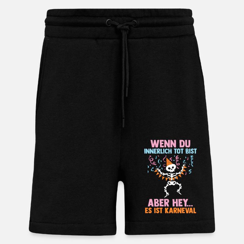 Costume de carnaval Carnaval - Short bio décontracté fabriqué en UE - SOLID BLACK