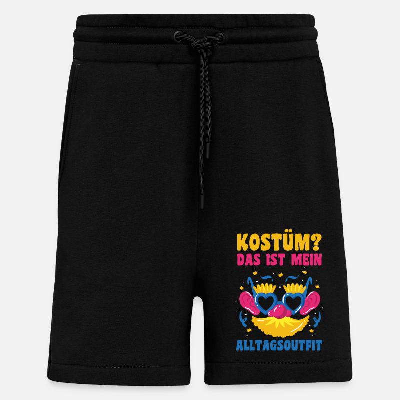 Costume de carnaval Carnaval - Short bio décontracté fabriqué en UE - SOLID BLACK