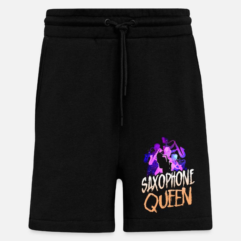 Saxophone Saxophone Queen - Shorts - made by SPREAD - SOLID BLACK