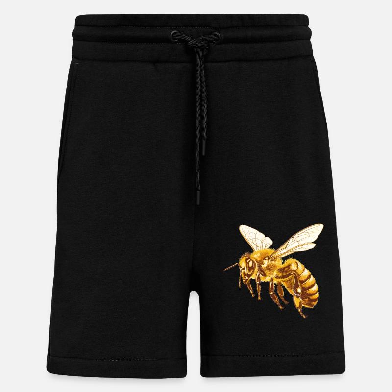 Bees Bee - Shorts - made by SPREAD - SOLID BLACK