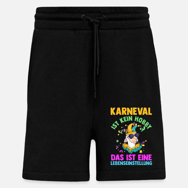 Costume de carnaval Carnaval - Short bio décontracté fabriqué en UE - SOLID BLACK