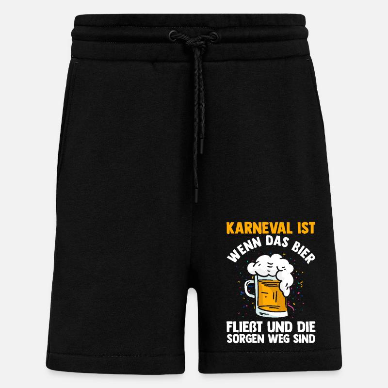 Costume de carnaval Carnaval - Short bio décontracté fabriqué en UE - SOLID BLACK