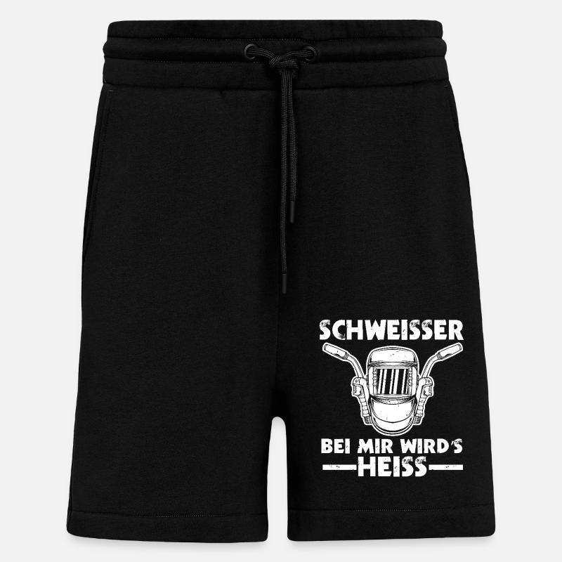 Soudage Soudeurs Soudeurs - Short bio décontracté fabriqué en UE - SOLID BLACK