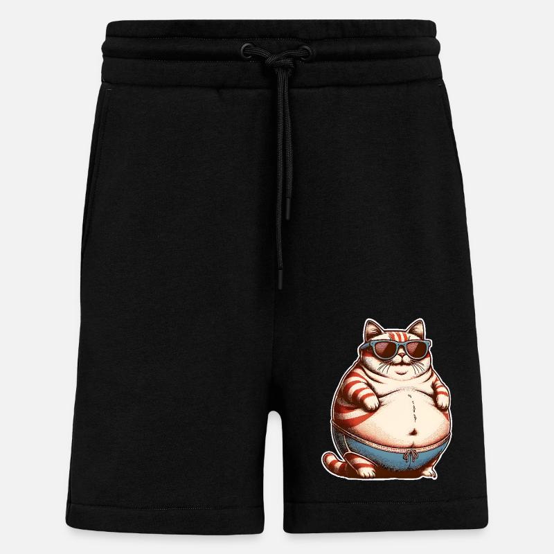 Dicke Katze - Shorts - made by SPREAD - SOLID BLACK
