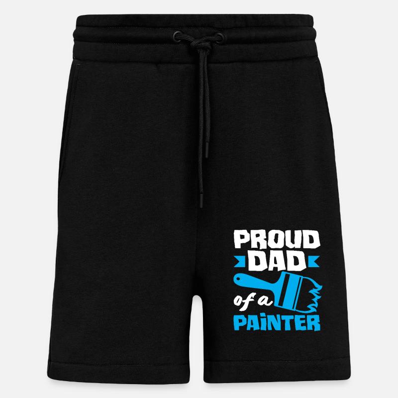 Stolzer Papa Eines Malers Perfekt - Shorts - made by SPREAD - SOLID BLACK