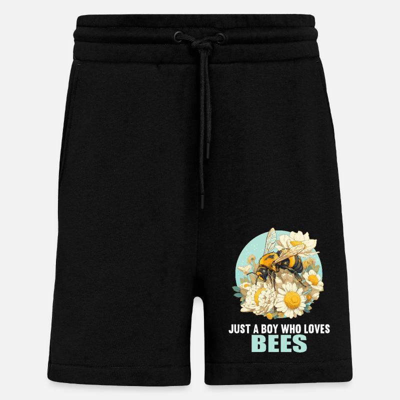Bees Bee - Shorts - made by SPREAD - SOLID BLACK