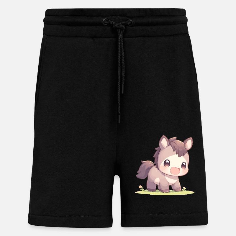 Pferde Pferd - Shorts - made by SPREAD - SOLID BLACK