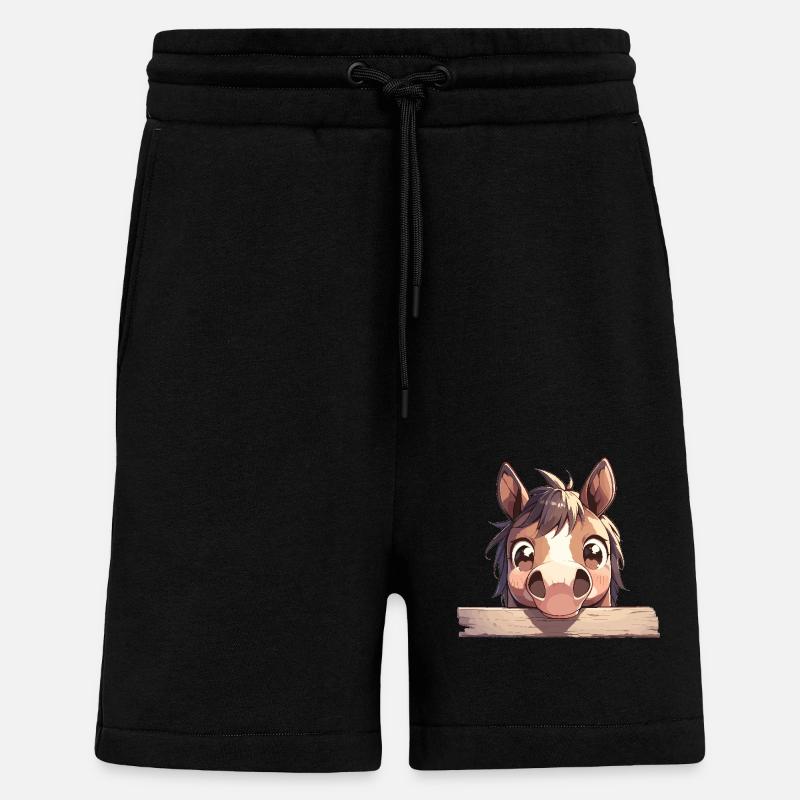 Pferde Pferd - Shorts - made by SPREAD - SOLID BLACK