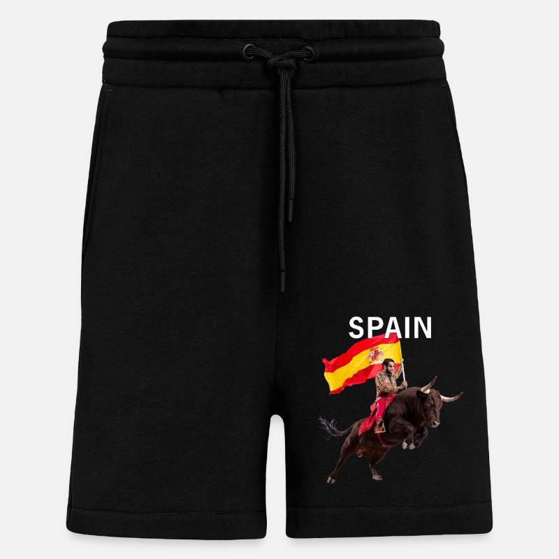 SPANIEN SPAIN - Shorts - made by SPREAD - SOLID BLACK