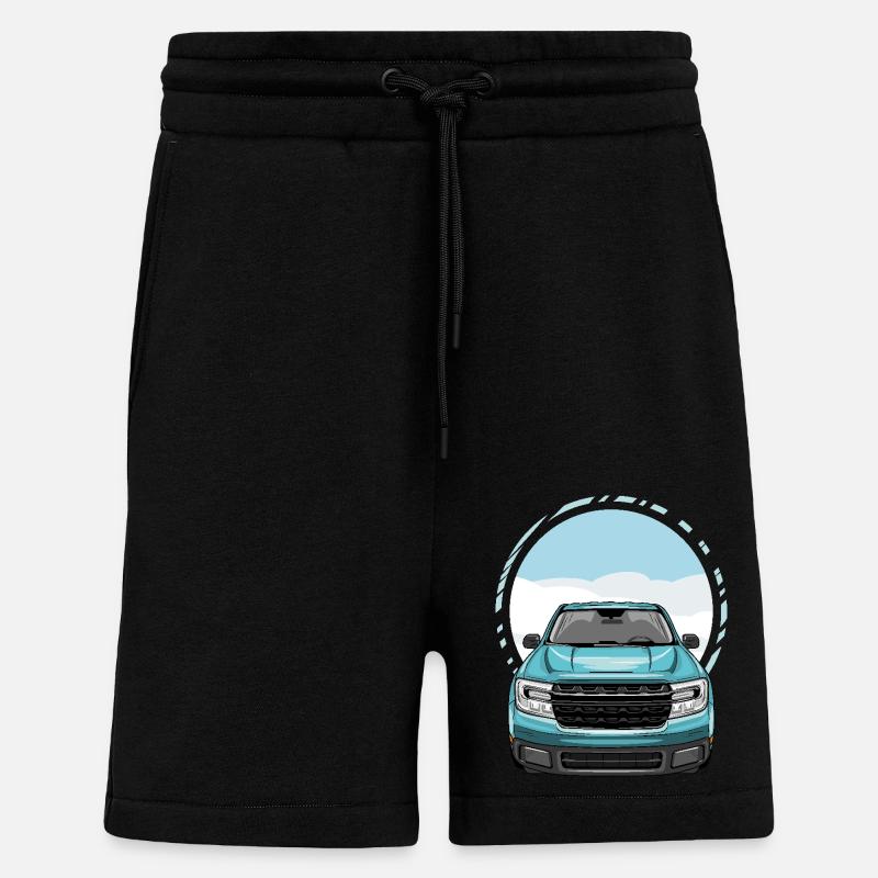 Pickup front view - Shorts - made by SPREAD - SOLID BLACK