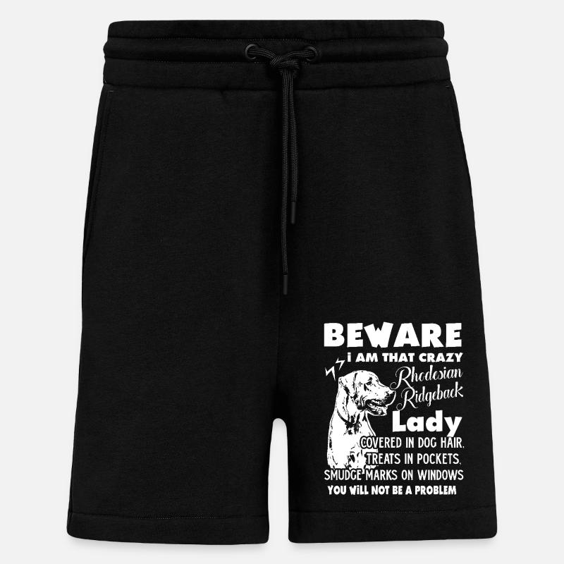 Rhodesian Ridgeback Lady - Shorts - made by SPREAD - SOLID BLACK