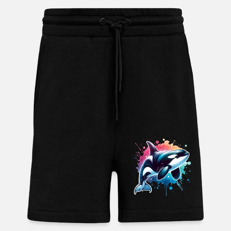 Orque Épaulard - Short bio décontracté fabriqué en UE - SOLID BLACK