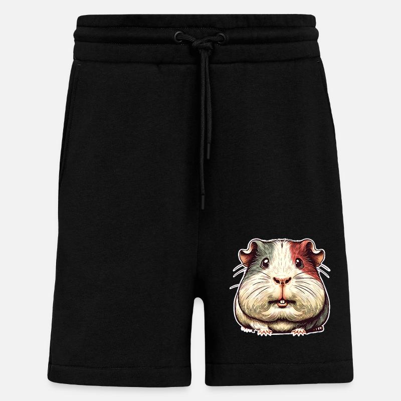 Cobaye - Short bio décontracté fabriqué en UE - SOLID BLACK