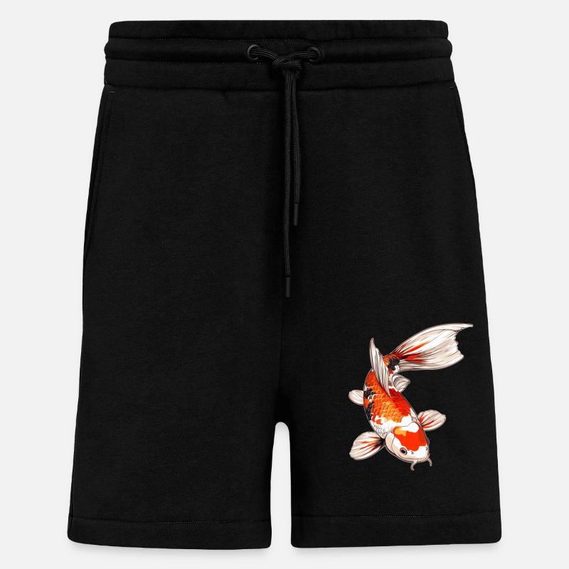 Kois Koi Karpfen - Shorts - made by SPREAD - SOLID BLACK
