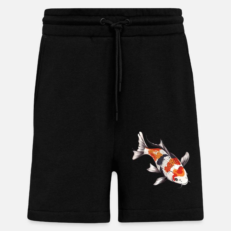 Kois Koi Karpfen - Shorts - made by SPREAD - SOLID BLACK