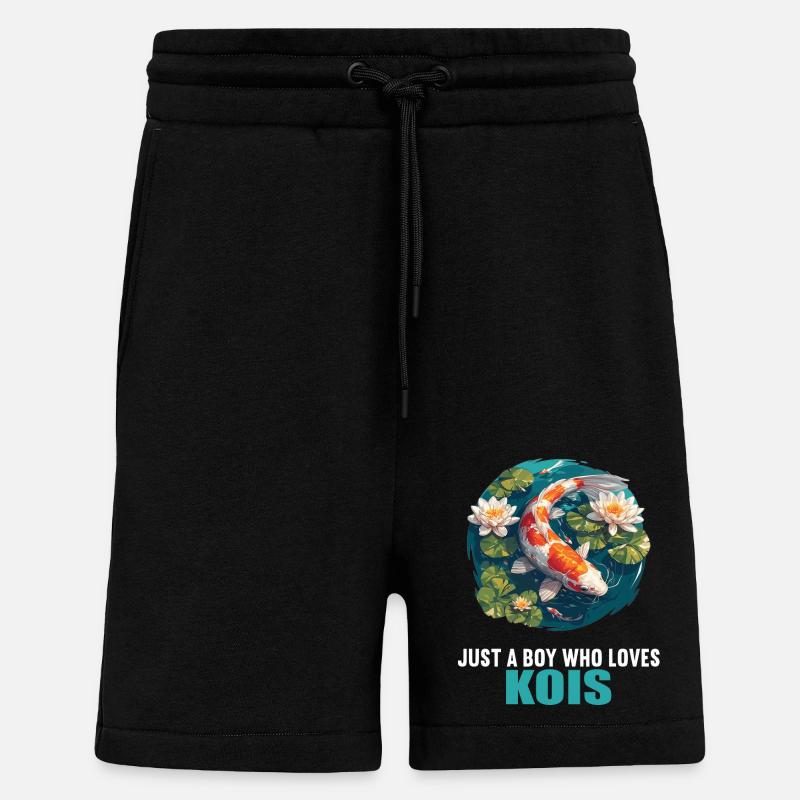 Koi Koi Carpe - Short bio décontracté fabriqué en UE - SOLID BLACK