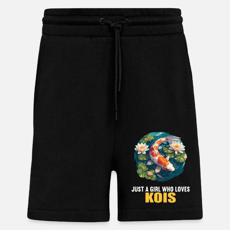 Kois Koi Karpfen - Shorts - made by SPREAD - SOLID BLACK
