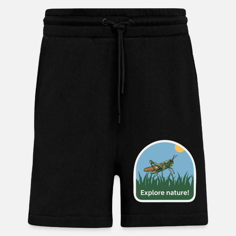 HEUSCHRECKE - Shorts - made by SPREAD - SOLID BLACK