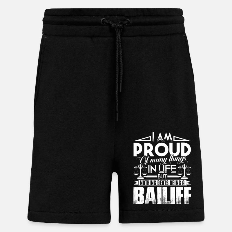 Bailiff Proud Bailiff - Shorts - made by SPREAD - SOLID BLACK