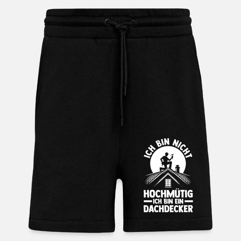 Dachdeckermeister Dachdecker - Shorts - made by SPREAD - SOLID BLACK