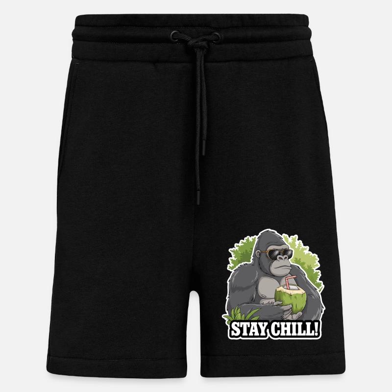 BLEIBEN SIE ENTSPANNT - Shorts - made by SPREAD - SOLID BLACK