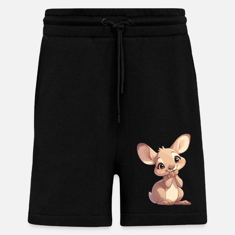 Kangaroos Kangaroo - Shorts - made by SPREAD - SOLID BLACK