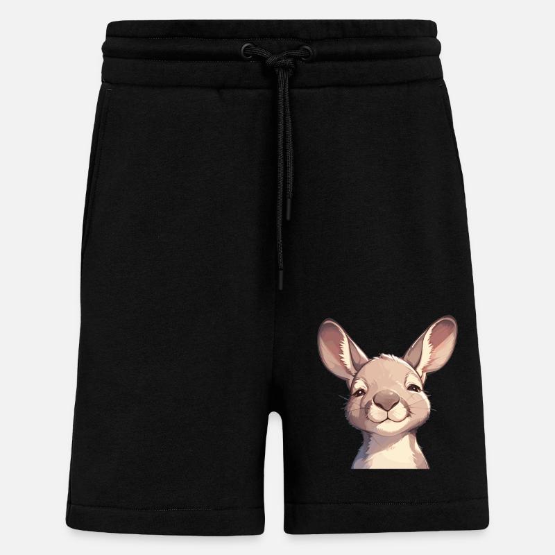 Kängurus Känguru - Shorts - made by SPREAD - SOLID BLACK
