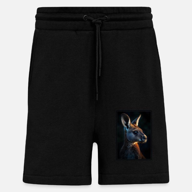 Kängurus Känguru - Shorts - made by SPREAD - SOLID BLACK