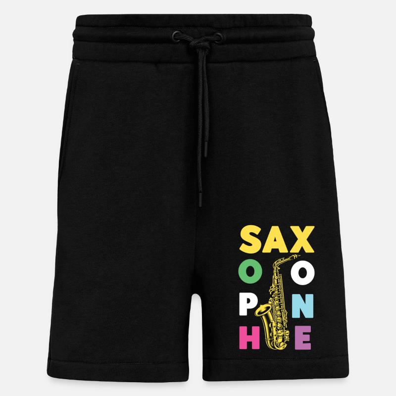 Saxophone Saxophone - Shorts - made by SPREAD - SOLID BLACK