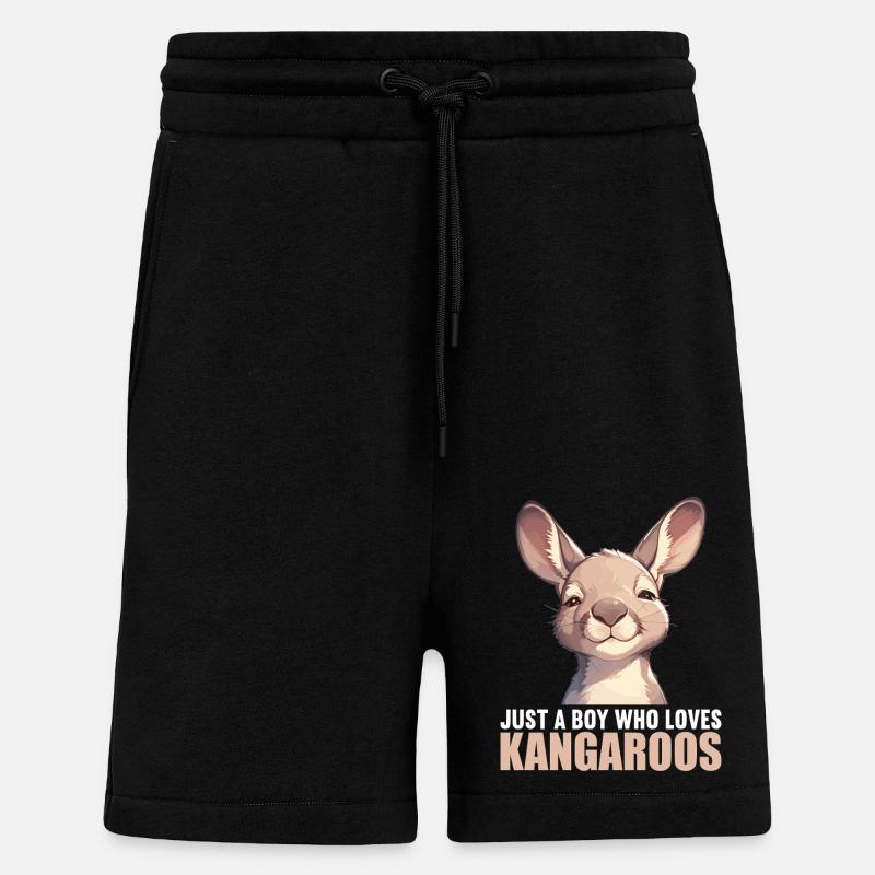 Kängurus Känguru - Shorts - made by SPREAD - SOLID BLACK